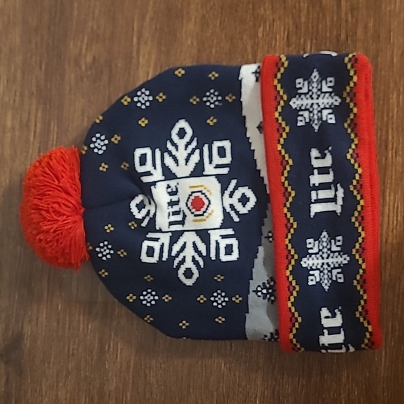 MILLER LIGHT HOLIDAY HAT NWOT - Picture 1 of 4